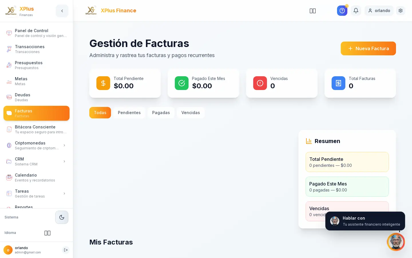 Gestión de Facturas