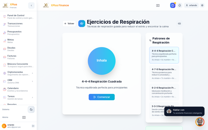 Ejercicios de Respiración